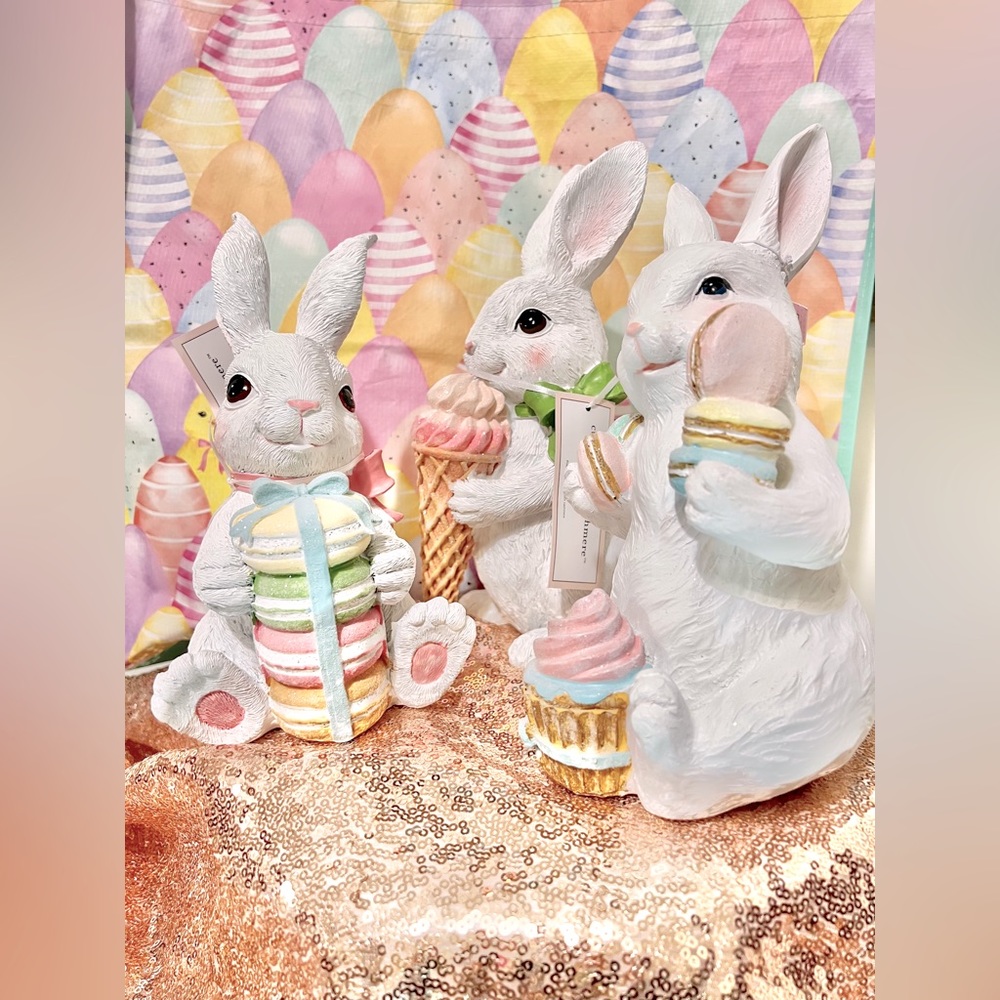 Cupcakes and cashmere Easter bunny sweets trio